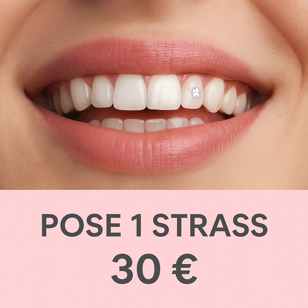 Prestation – Pose de strass dentaires