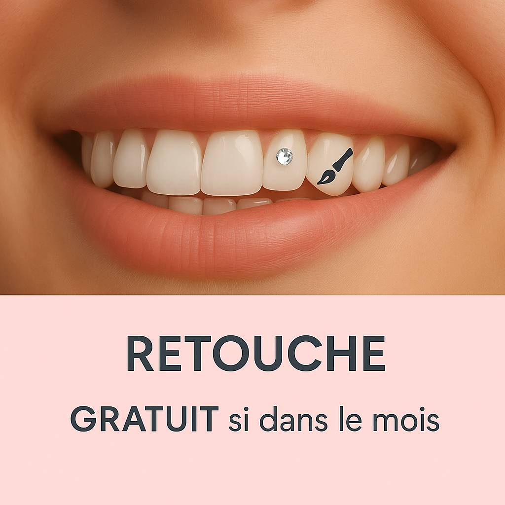 Prestation – Pose de strass dentaires