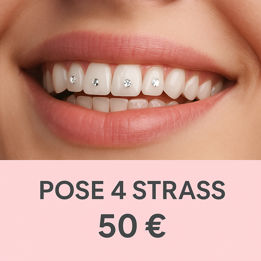 Prestation – Pose de strass dentaires