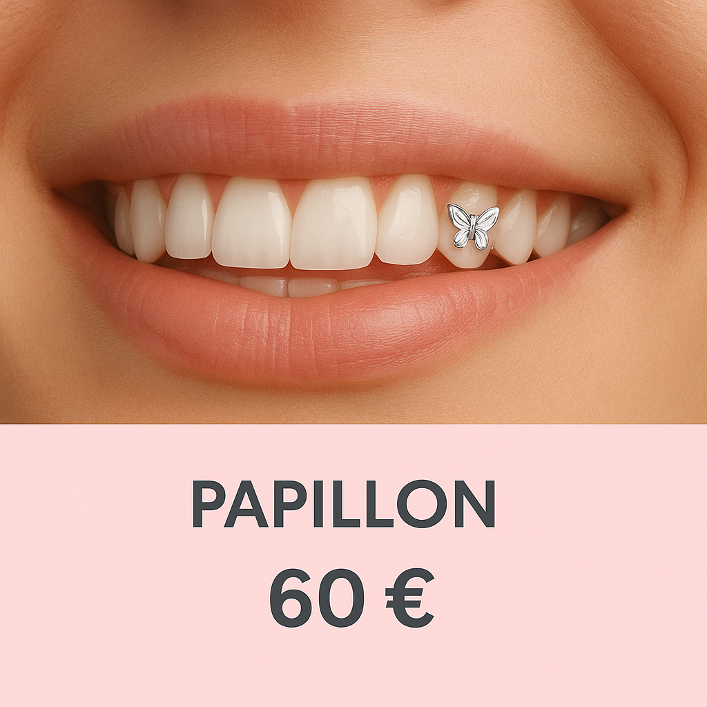 Prestation – Pose de strass dentaires
